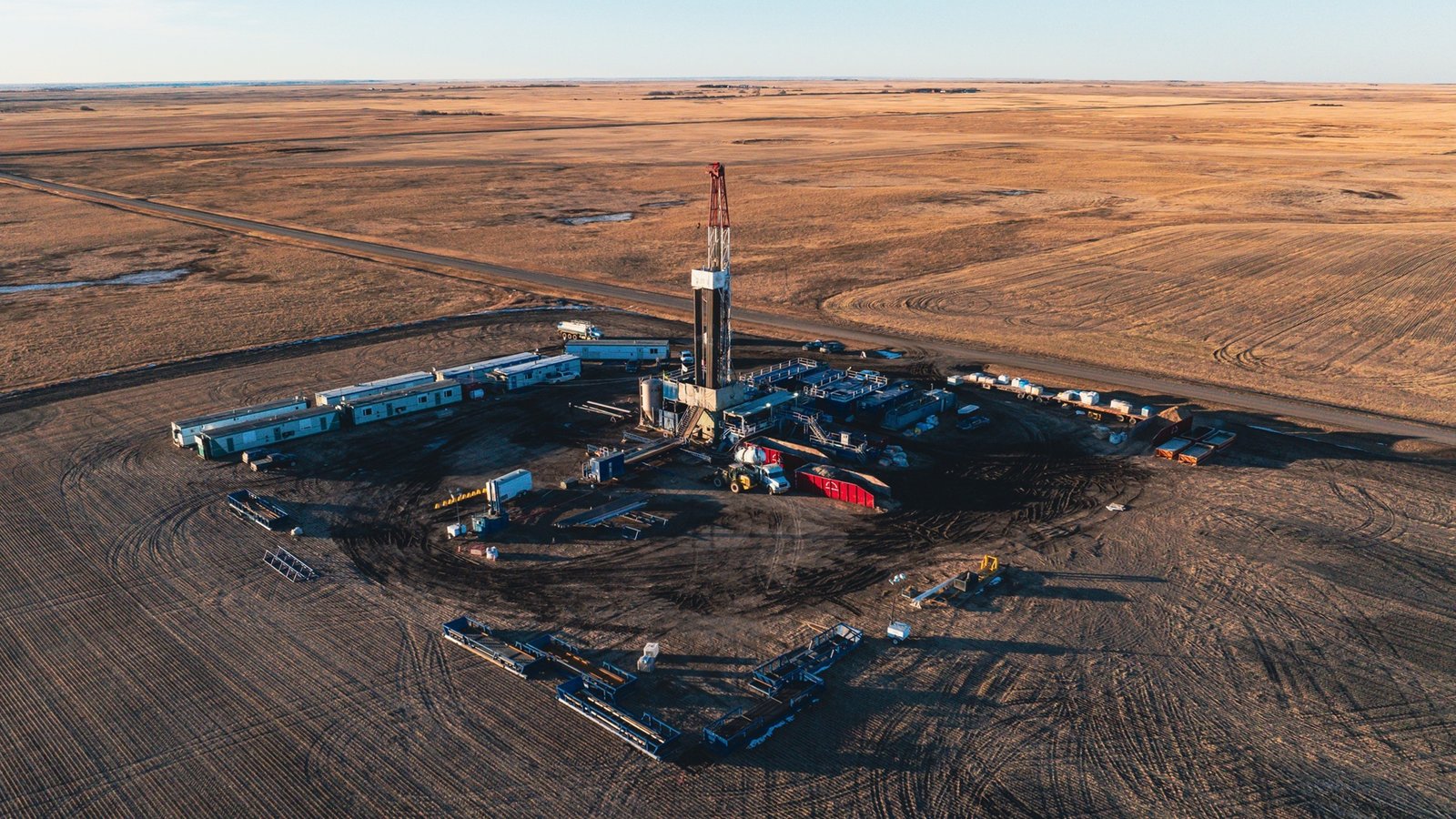 Sitio de perforación del yacimiento de hidrógeno natural de Lawson en Saskatchewan