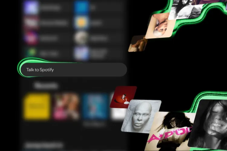 Interfaz del nuevo chatbot Talk to Spotify