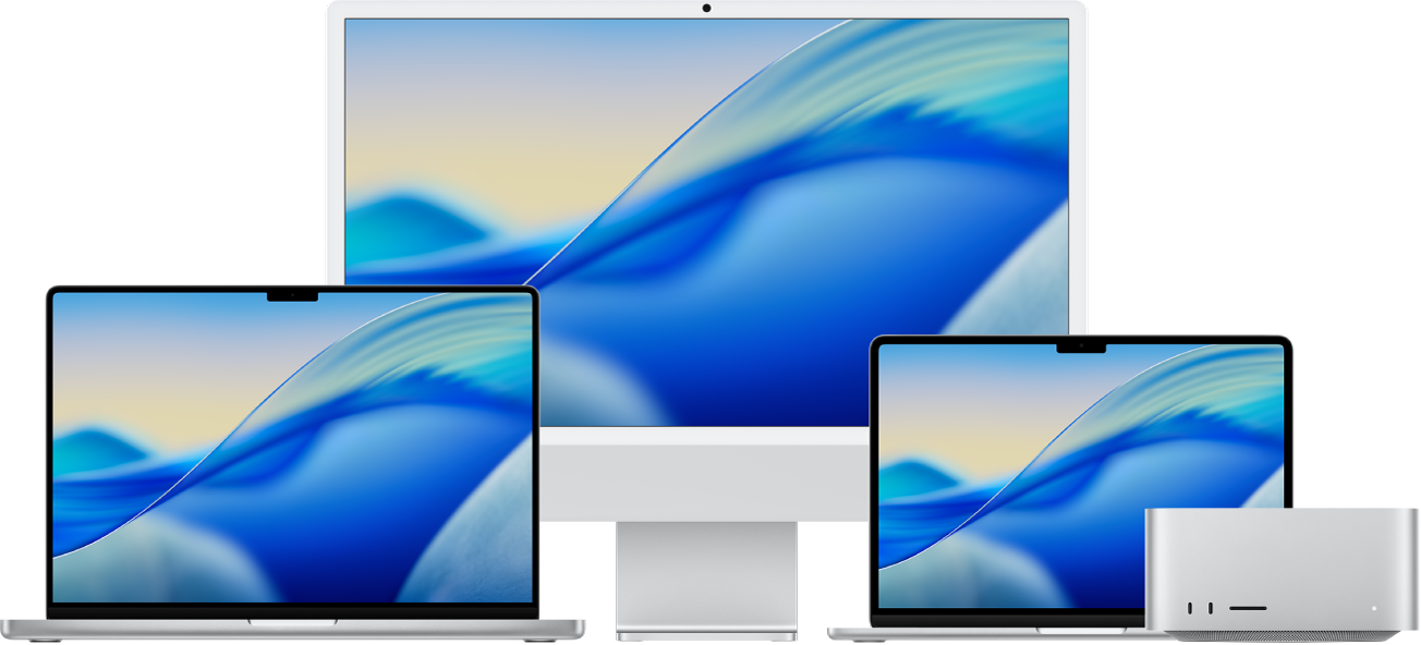 Concepto de chip de la línea M de Apple para Mac