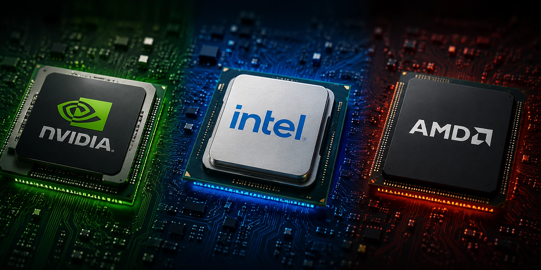Nvidia AMD Intel chips IA GPU mercado competencia 2026