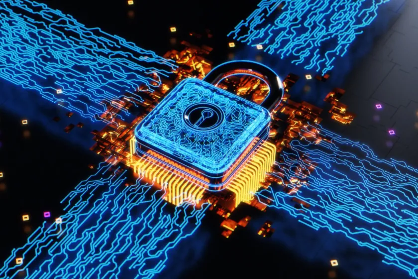 Ilustración de inteligencia artificial y ciberseguridad