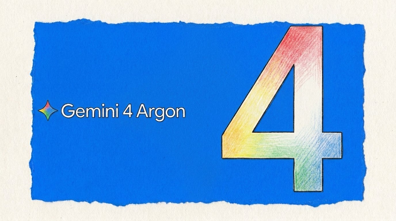 Ilustración del modelo de inteligencia artificial Gemini 4 Argon de Google
