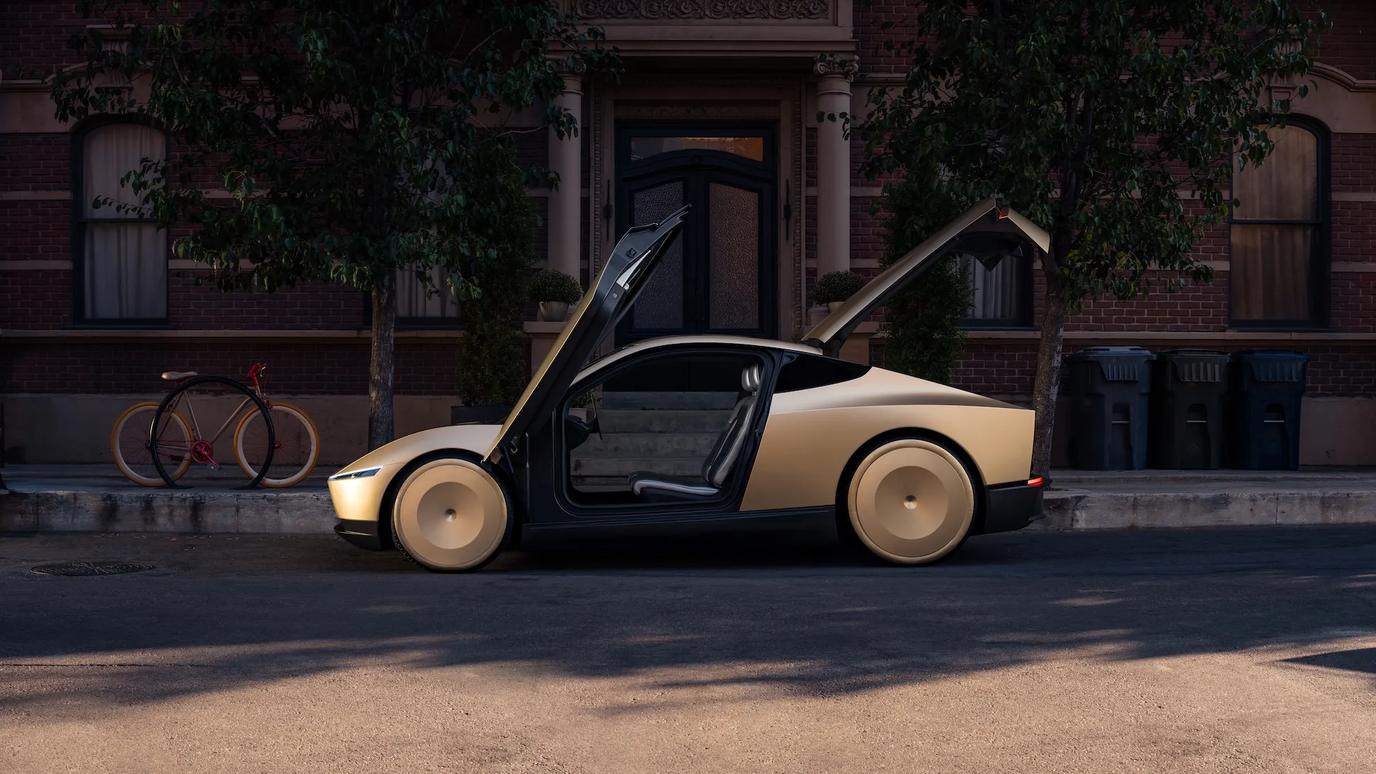Cybercab, el robotaxi de dos plazas de Tesla presentado en Austin
