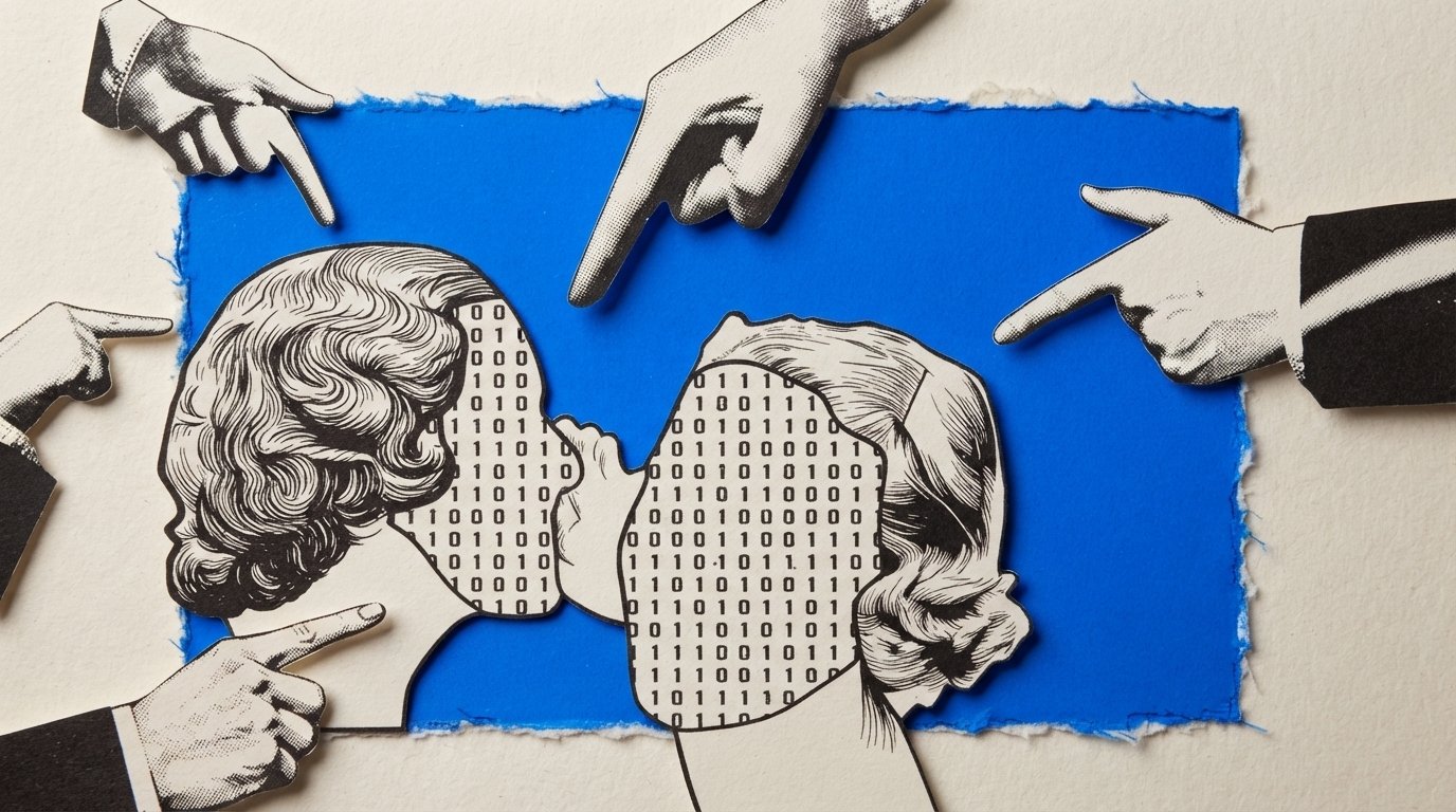 Ilustración de agentes de inteligencia artificial delatando a otros agentes por hacer trampa