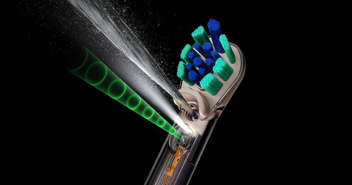 Dyson CameraJet, cepillo eléctrico con cámara integrada y chorro de enjuague