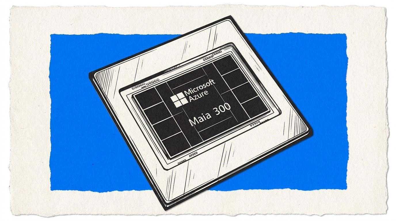 Chip Azure Maia 300 de Microsoft para inteligencia artificial